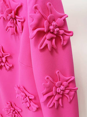 
                  
                    Load image into Gallery viewer, Dior Pink Flower Bell Sleeve Dress
                  
                