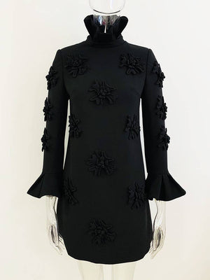 
                  
                    Load image into Gallery viewer, Dior Flower Bell Sleeve Dress
                  
                