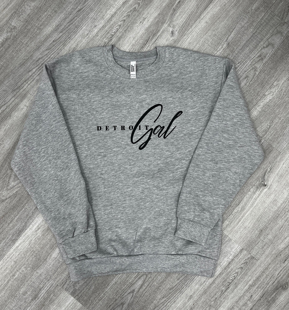 Detroit Gal Classic Sweatshirt - Dark Gray