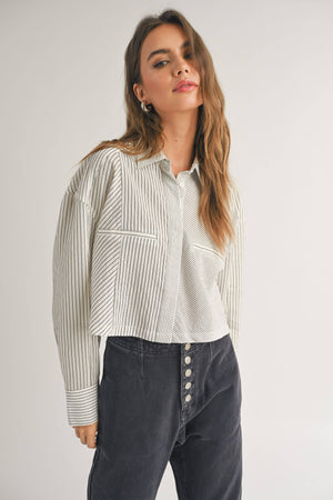 
                  
                    Load image into Gallery viewer, Raleigh Mix &amp;amp; Max Striped Shirt
                  
                